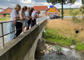 Besichtigung Pegelstand-Messung in Döllbach